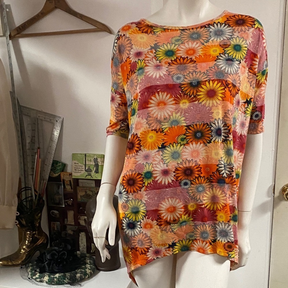 LulaRoe Boho Floral Multicolor Women's Top